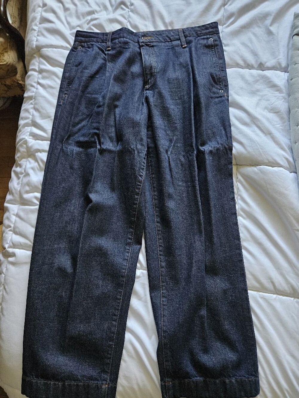 Banana Republic Dark Indigo Mid-Rise Straight Jeans
